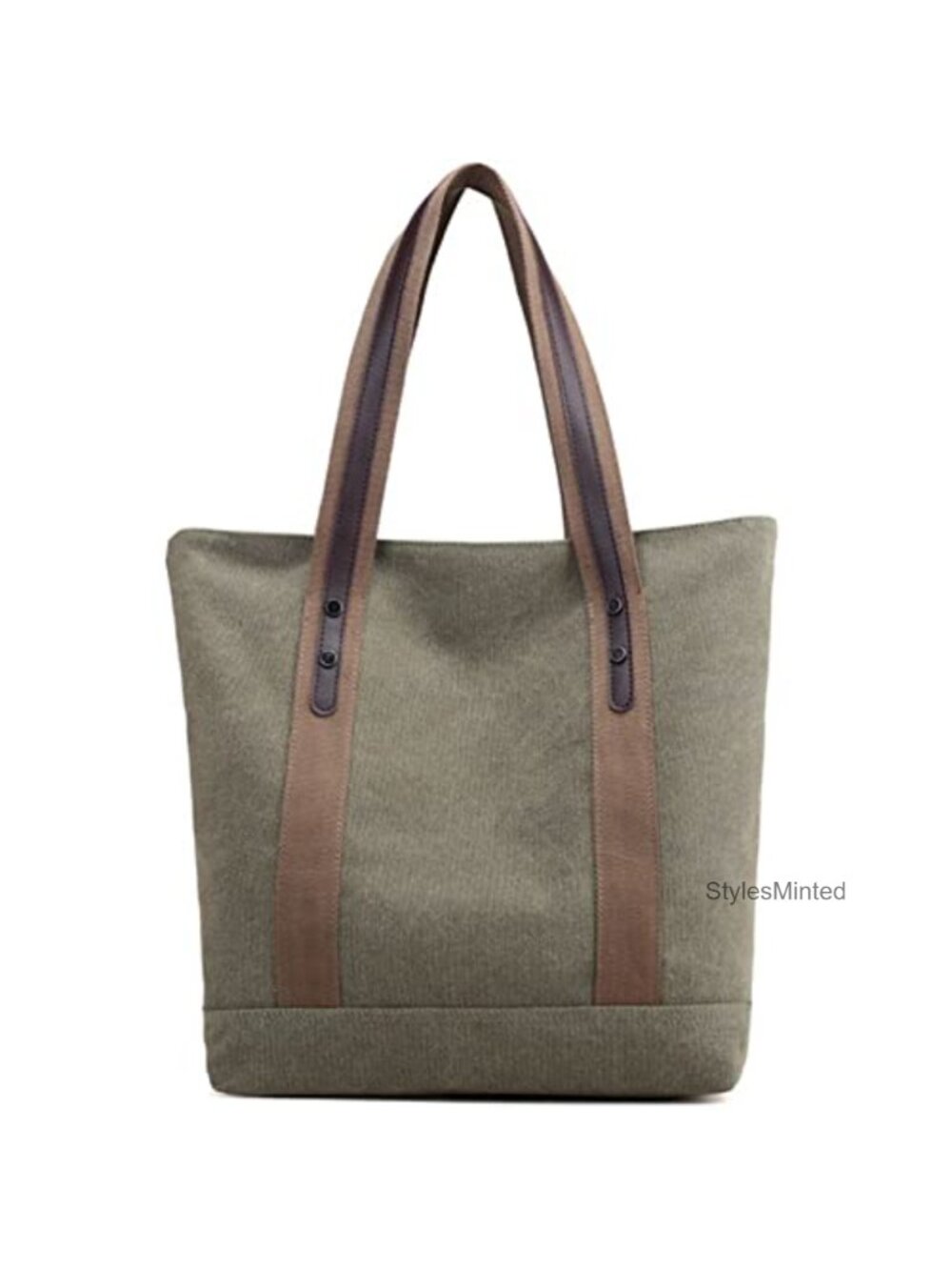Canvas Shoulder Bag Retro Casual Handbag Work Tote Purse Lightweight Large